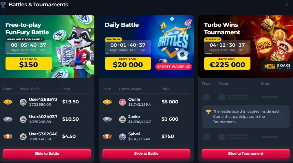 betfury battles