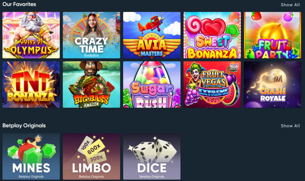 Betplay Games